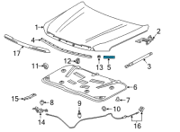 OEM 2021 GMC Yukon Front Weatherstrip Diagram - 84431084