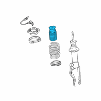 OEM BMW Additional Spring, Front Diagram - 31-30-6-865-999