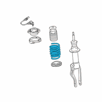 OEM 2019 BMW i8 Coil Spring, Front Diagram - 31-33-6-880-577