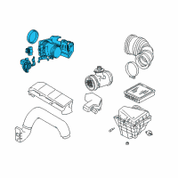 OEM 1996 BMW Z3 Throttle Body Diagram - 13-54-1-247-756