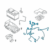 OEM Ford Explorer Positive Cable Diagram - L1MZ-14300-CC