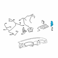 OEM 2004 Hyundai Elantra Sensor Assembly-Satellite, RH Diagram - 95920-2D300