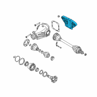 OEM 1998 BMW 750iL Transmission Cover Diagram - 33-11-1-214-615