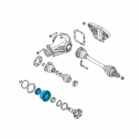 OEM BMW 850CSi Transmission Cover Diagram - 33-11-1-214-066