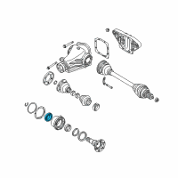 OEM 1993 BMW M5 TAPERED ROLLER BEARING Diagram - 33-13-1-206-448