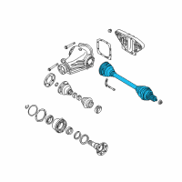 OEM 1997 BMW 750iL Exchange Output Drive Shaft Diagram - 33-20-7-508-135