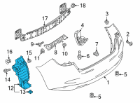 OEM 2020 Toyota Yaris Splash Shield Diagram - 52591-WB002