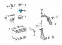 OEM 2021 Toyota RAV4 Prime Sensor Diagram - 28850-K0010