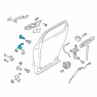 OEM 2016 Lincoln MKX Upper Hinge Diagram - FT4Z-5826801-B