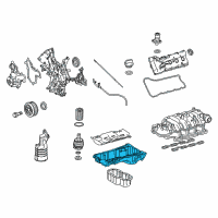 OEM 2017 Toyota Tundra Upper Oil Pan Diagram - 12111-0S011