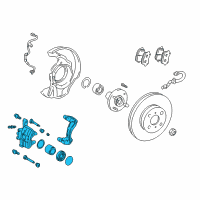 OEM 2003 Toyota Corolla Caliper Diagram - 47750-02140