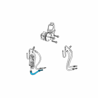 OEM 2000 Dodge Dakota Line-Power Steering Return Diagram - 52106944AD