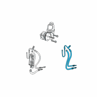 OEM 2004 Dodge Dakota Line-Power Steering Pressure Diagram - 52110348AE