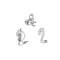 OEM 1997 Dodge B3500 Fitting-Power Steering Diagram - 52037556