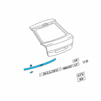 OEM Chevrolet Malibu Applique Diagram - 19331024