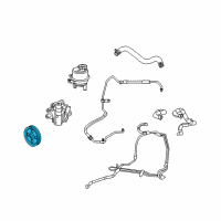 OEM 2010 Dodge Grand Caravan Pulley-Power Steering Pump Diagram - 4593830AA