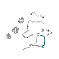 OEM Dodge Journey Hose-Power Steering Return Diagram - 68143979AB