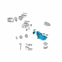 OEM 2007 Mercury Monterey Evaporator Assembly Diagram - 6F2Z-19B555-FA