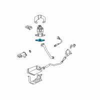 OEM 2000 Chevrolet Tahoe EGR Valve Gasket Diagram - 12558353