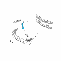 OEM 2004 Pontiac Montana Shield Asm-Rear Bumper Fascia Splash Diagram - 10433011