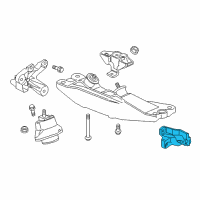 OEM 2018 Chevrolet Camaro Bracket-Engine Mount Diagram - 23104518