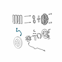 OEM 2006 Jeep Grand Cherokee Hose-Brake Diagram - 5181119AB