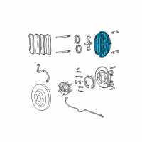 OEM 2006 Jeep Grand Cherokee CALIPER-Disc Brake Diagram - 5143703AC