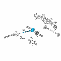 OEM Toyota 4Runner Pinion Assembly Diagram - 41201-80569