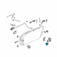 OEM 2003 Infiniti Q45 Automatic Front Door Lock Actuator, Right Diagram - 80552-AG510