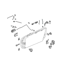 OEM 2004 Infiniti M45 Rod Assembly-Outside Handle, R Diagram - 80608-AG000