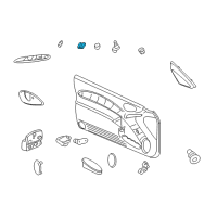 OEM 2002 Pontiac Grand Am Switch Asm, Side Window Diagram - 19244689