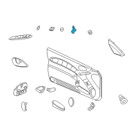 OEM 1998 Pontiac Trans Sport Switch Kit, Outside Rear View Mirror Remote Control Diagram - 12369209