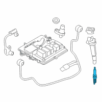 OEM BMW X5 Spark Plugs Diagram - 12-12-0-039-634