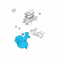 OEM 2008 Chevrolet Malibu Duct Asm-Rear Intake Air (W/ Resonator) Diagram - 22663101