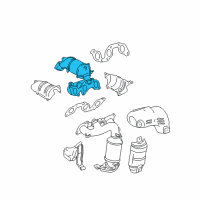 OEM 2010 Toyota Sienna Exhaust Manifold Diagram - 17140-0P090