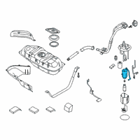 OEM 2017 Kia Soul Fuel Pump Filter Diagram - 31112A7000