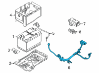 OEM 2021 Hyundai Elantra Wiring Assembly-Battery Diagram - 91850-AB220