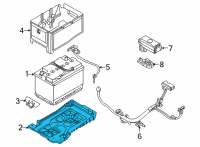 OEM 2022 Hyundai Elantra Tray Assembly-Battery Diagram - 37150-AB000