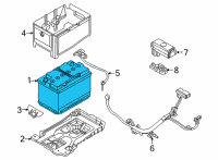 OEM 2019 Hyundai Veloster N Battery Assembly Diagram - 37110-F0720