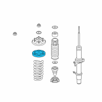 OEM 2010 Acura RL Rubber, Front Spring Mounting Diagram - 51686-SJA-003