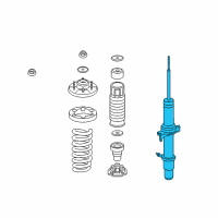 OEM 2011 Acura RL Shock Absorber Unit, Right Front Diagram - 51605-SJA-A61