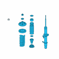 OEM 2009 Acura RL Shock Absorber Assembly, Right Front Diagram - 51601-SJA-A53