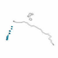 OEM 1996 Hyundai Sonata Link Assembly-Front Stabilizer Diagram - 54830-2D000-AS