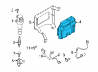 OEM 2022 Hyundai Tucson ELECTRONIC CONTROL UNIT Diagram - 39110-2S161