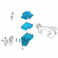 OEM Ford Transit-350 HD Air Cleaner Assembly Diagram - JK4Z-9600-B