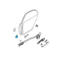 OEM 2012 Nissan Pathfinder Hinge Assy-Front Door Diagram - 80401-ZP80A