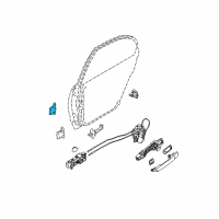 OEM 2012 Nissan Pathfinder Hinge Assy-Rear Door Diagram - 82401-ZP80A