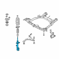 OEM 2011 Kia Sorento Front Strut Assembly Kit, Left Diagram - 546031U200FFF