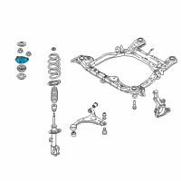 OEM 2012 Hyundai Santa Fe Insulator Assembly-Strut Diagram - 54610-2P000