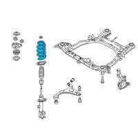 OEM 2011 Kia Sorento Front Spring Diagram - 546301U113